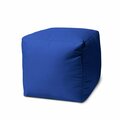 Pipers Pit 17 Cool Primary Blue Solid Color Indoor Outdoor Pouf Cover PI3668409